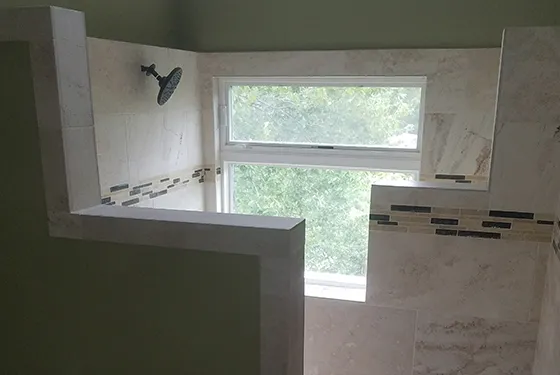 Modern shower installation and upgrades in Blue Springs, MO.