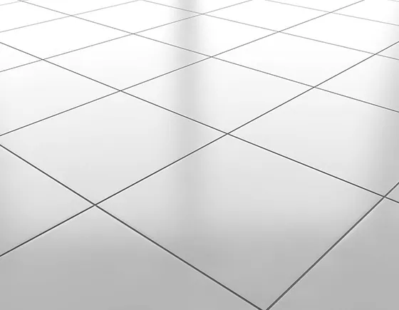 Professionally installed tile flooring in a bathroom in Independence, MO.